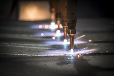 Close-up of industrial equipment