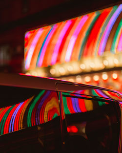 Close-up of multi colored glass